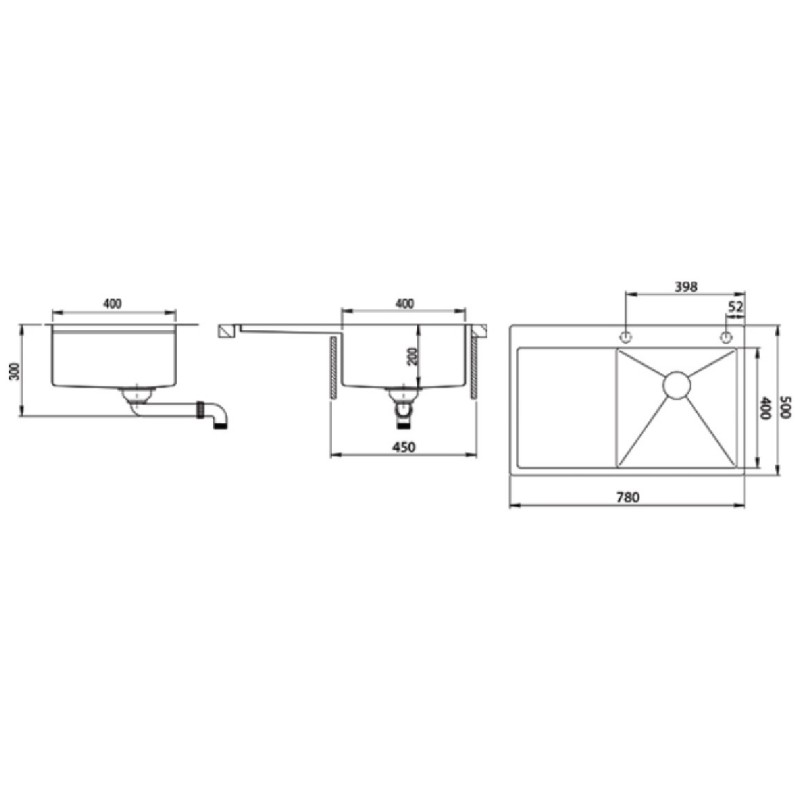 Kuhinjsko korito TERRA101NR-T
