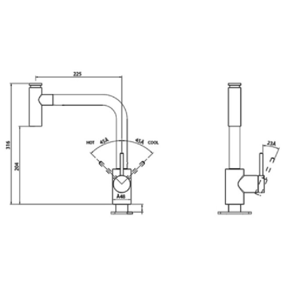 Kuhinjska armatura Dolus 7783