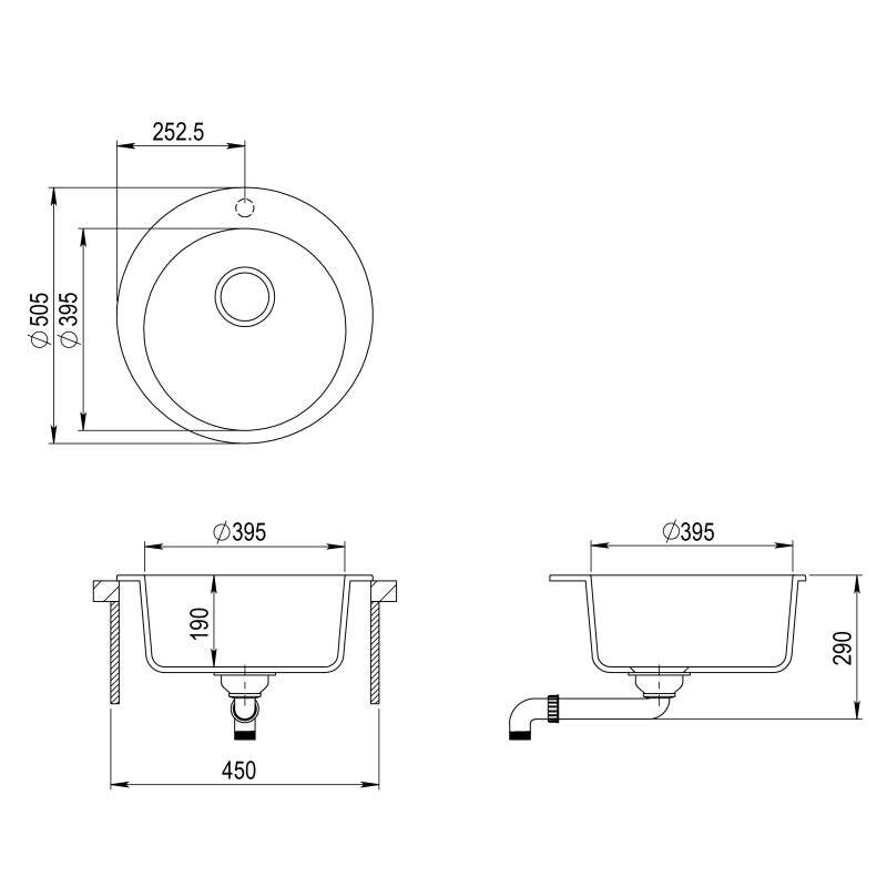 SET kuhinjskega korita in armature CLARUS100E